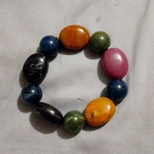 Chunky crystal beaded bracelet